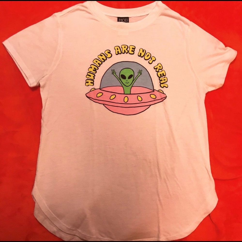 HUMANS ARE NOT REAL T-SHIRT